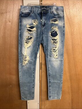 Embellish brand Light Blue Men’s Jeans - distressed- size 34